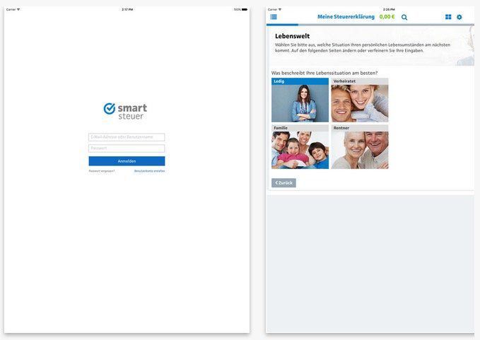 Steuererklärung auf dem iPad mit smartsteuer 2017   App Tipp