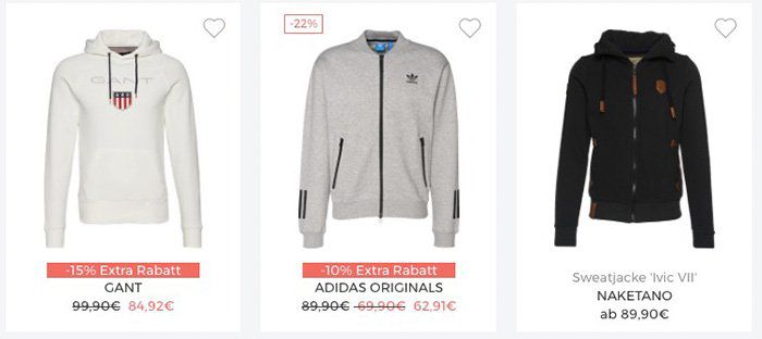 Bis zu 30% Rabatt auf Sweatshirts und Jacken bei About You + VSK frei