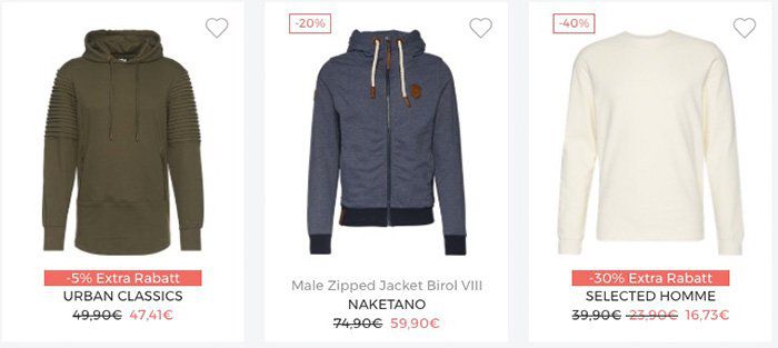 Bis zu 30% Rabatt auf Sweatshirts und Jacken bei About You + VSK frei