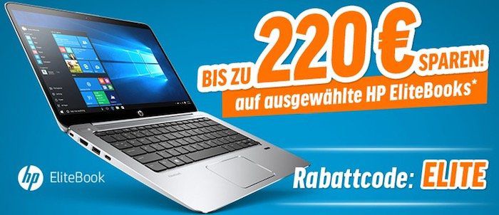 Notebooksbilliger mit bis zu 220€ Rabatt auf ausgewählte HP EliteBooks