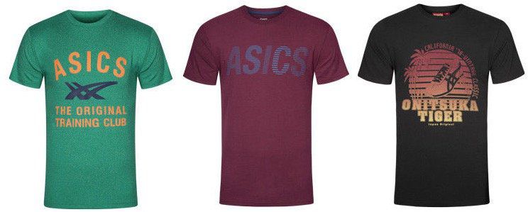 Div. Asics Tee Herren T Shirts für je 16,99€