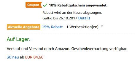 Bosch ARM 32 Rasenmäher für 64€ (statt 80€)