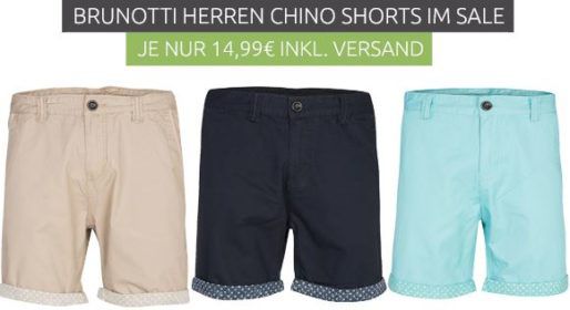 Brunotti Herren Chino Bermuda Shorts statt 30€ für je 14,99€