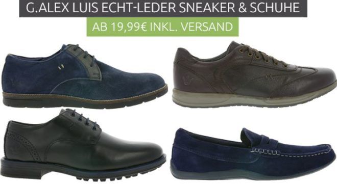 G. Alex Luis Echtleder Schuhe ab 19,99€ (statt 38€)