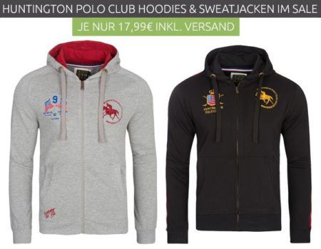 Huntington Polo Club Zip Hoodies Restgrößen für nur 17,99€