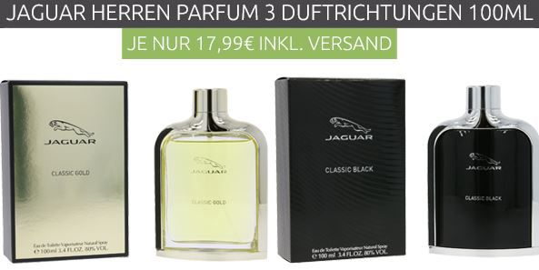 Div. Jaguar Herren Parfüm 100ml für je 17,99€