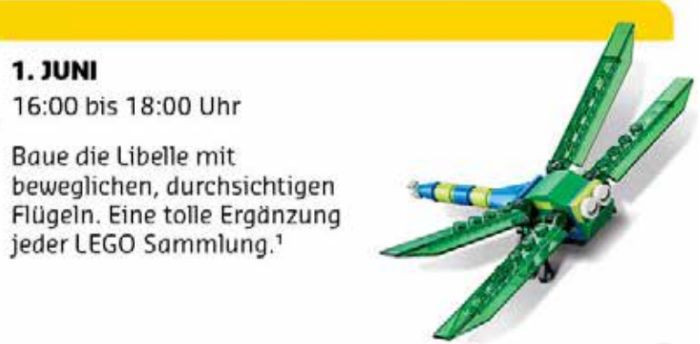 Gratis Lego Mini Bauaktion Juni – nur am 01.06. in teilnehmenden Lego Stores