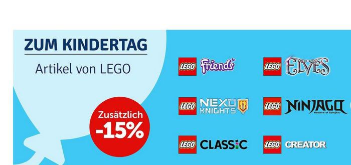 Endet heute! myToys mit 15% Rabatt auf Lego Creator, Classics, Friends   günstiger Nachschub für die Kids!