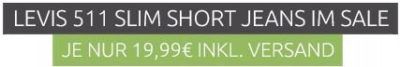 Levis 511 Slim Short Herren Short statt 53€ für nur 19,99€