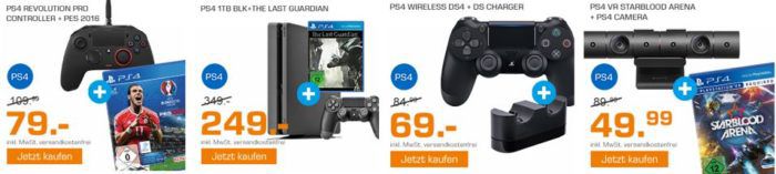 Saturn Weekend Sale: u.a. PlayStation 4 Konsole Slim 1TB + The Last Guardian für 249€