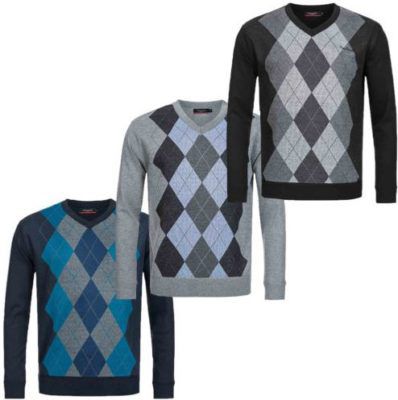 Pierre Cardin Herren Pullover Karo Golf statt 28,99€ für 19,99€