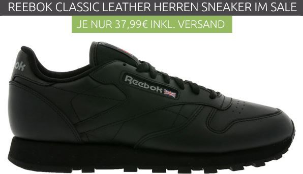 Reebok Classic Herren Leder Sneaker für 37,99€ (statt 55€)