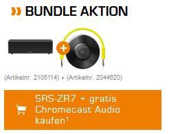 Sony SRS ZR7   schwarzer Bluetooth Lautsprecher mit NFC + Chromecast Audio für 149€ (statt 245€)