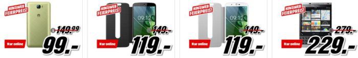 Media Markt Smartphone Geburtstagsknaller: z.B. ZTE Axon 7 64GB statt 389€ für 229€