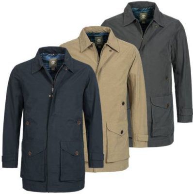 Timberland Mens Baker Mountain 2in1 Waterproof Trench Coat Mantel für je 59,99€