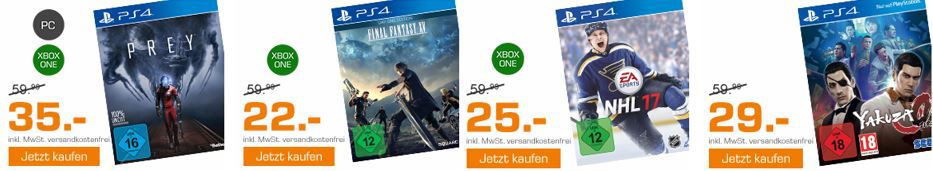 Saturn Weekend Sale: u.a. NHL 17   PlayStation 4 / XBox one statt 41€ für 25€