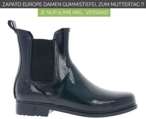 ZAPATO EUROPE Chelsea Damen Gummistiefel statt 19€ für nur 6,99€