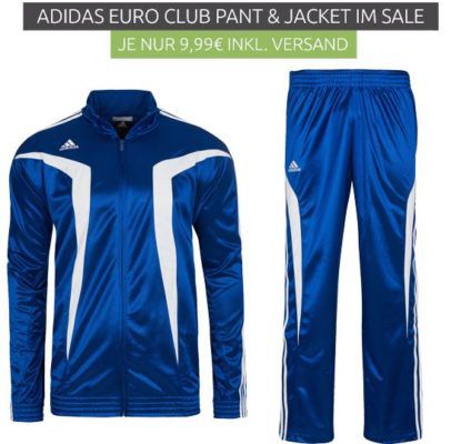 adidas Euro Club Trainigs Jacke oder Hose für je nur 1,99€ mit Versand