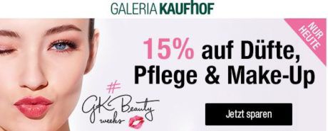 Galeria Kaufhof Sonntagsangebote   z.B. 15% Rabatt auf alle Düfte, Pflege und Make Up   20% Rabatt auf Gesellschaftsspiele, Schreibwaren, WMF ....