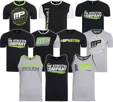 Verschiedene MUSCLEPHARM Herren Sportshirts & Tank Tops für je 4,99€