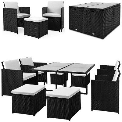 Deuba 21 tlg. Polyrattan Sitzgarnitur für 359,95€ (statt 400€)