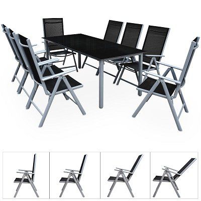 Deuba Sitzgruppe 8+1 aus Aluminium für 259,99€ (statt 330€)