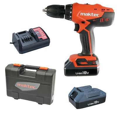 maktec by MAKITA MT071E   Akku Bohrschrauber 18 V inkl. 2 Akkus + Koffer für nur 89,99€ (statt 110€)