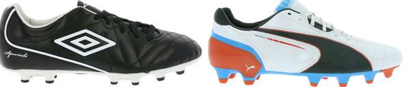 Marken Fussballschuhe für Kinder ab 3,99€ oder für Erwachsene ab 9,99€   z.B. UMBRO Classico 4 HGR für 9,99€