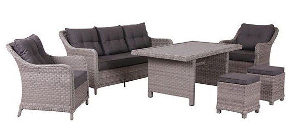 BUKATCHI Polyrattan Loungegruppe Laredo für 566,10€ (statt 657€)