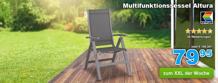 Kettler Multifunktionssessel Altura für nur 71,96€ (statt 118€)