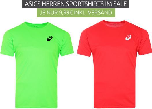Asics Herren Sportshirts für je 9,99€