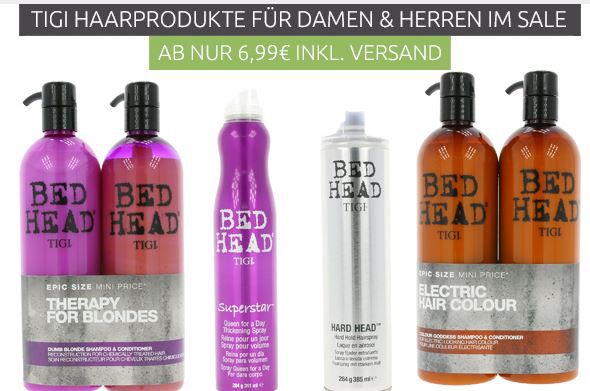 TIGI Haarprodukte für Damen und Herren ab nur 9,99€