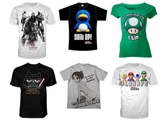 Gaming T Shirts von Nintendo, Sony, Super Mario und Co. für je 7,99€