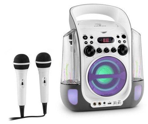 auna Kara Liquida Ka­rao­ke­an­la­ge mit 2 Mikrofonen für 79,99€ (statt 98€)