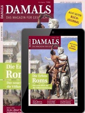 DAMALS Jahresabo mit 12 Ausgaben als Print + Digital für 99,36€ inkl. 95€ Gutschein