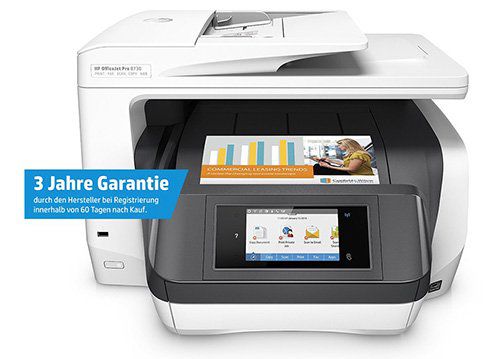 HP OfficeJet Pro 8730 Tintenstrahl Multifunktionsgerät für 187,11€ (statt 255€)