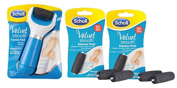 Scholl Velvet Smooth Express Pedi Hornhautentferner + 4er Set Ersatzrollen für 16,12€