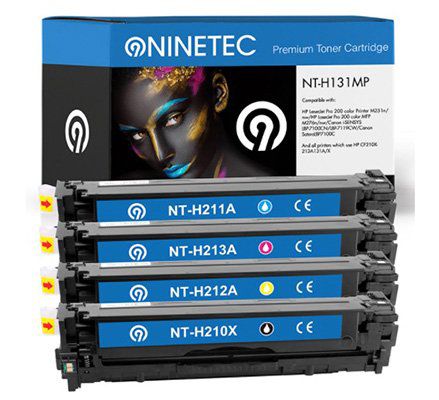 4er Sets NINETEC Toner Kartuschen kompatibel zu Brother, HP, Samsung für je 69,99€