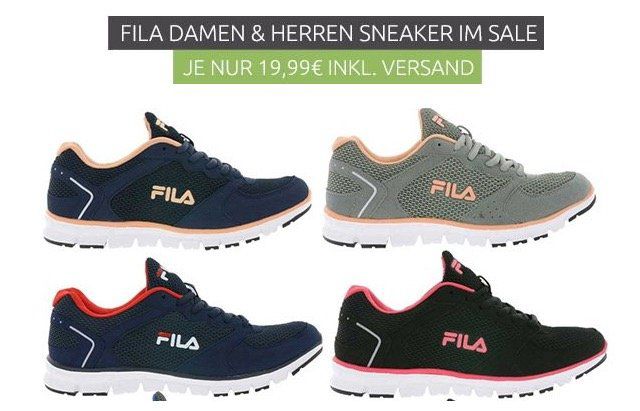 Fila Comet Run Low Laufschuhe für Damen und Herren für je 19,99€ (statt 32€)