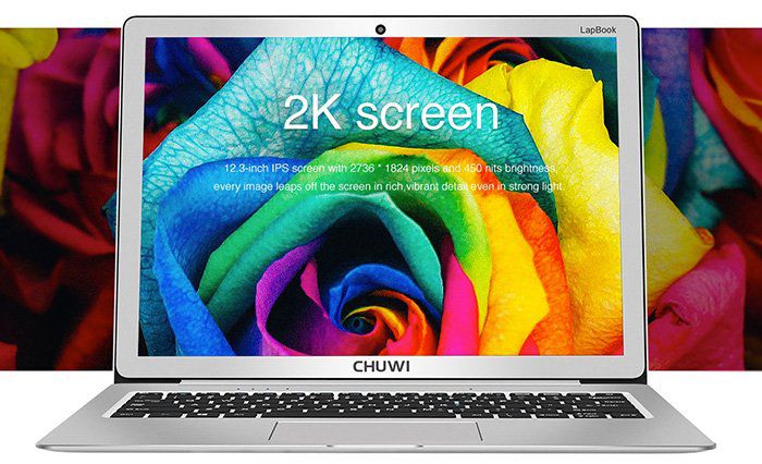 Chuwi LapBook   12,3 Zoll Notebook mit Metall Gehäuse für 255,51€