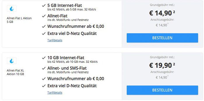 Telekom Allnet Flat mit 5GB für 14,90€ (10GB für 19,90€)   TOP!