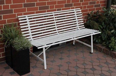 Leco Stahl Gartenbank 2 Sitzer mit 150cm für 56,69€ (statt 76€)