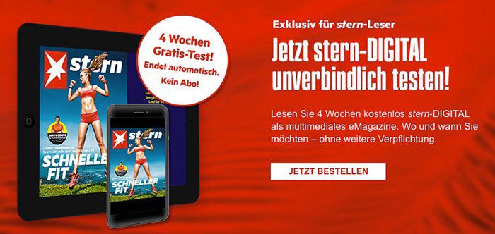 4 Wochen STERN Digital gratis   selbstkündigend!