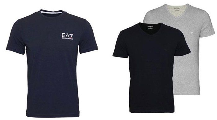 Emporio Armani Herren T Shirt für 34,99€   oder das 2er Pack CC722 Armani Shirt für 34,99€