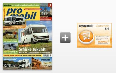 4 Ausgaben promobil für 11,72€ inkl. 5€ Gutschein oder Verrechnungsscheck