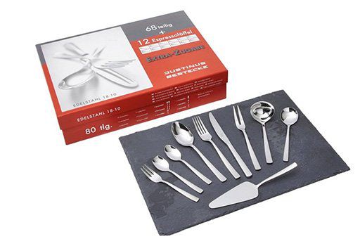 Justinus Clio Besteck Set 80 teilig für 53,94€ (statt 136€)