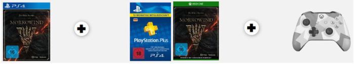 The Elder Scrolls Online: Morrowind [PS4, XBox one] Bundle z.B. mit Controller für 79€   uam. im Media Markt Dienstag Sale