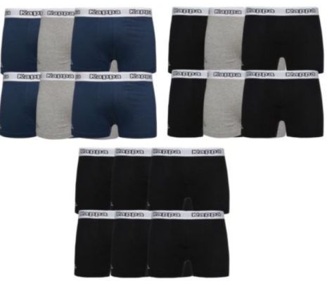 Kappa 6er Pack Boxershorts verschiedene Farbsets für je 24,99€