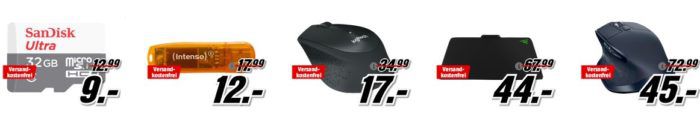 Media Markt: GiGaGünstig Sale für PC Hardware & Zubehör   z.B. ROCCAT Kone XTD  Gaming Mouse für 44€