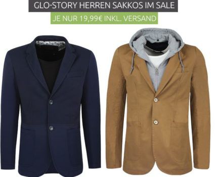 Glo Story Herren Sakkos für je nur 19,99€